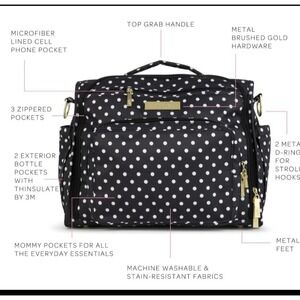 JuJuBe B.F.F Legacy Collection Convertible Diaper Bag, The Duchess 13FM02L